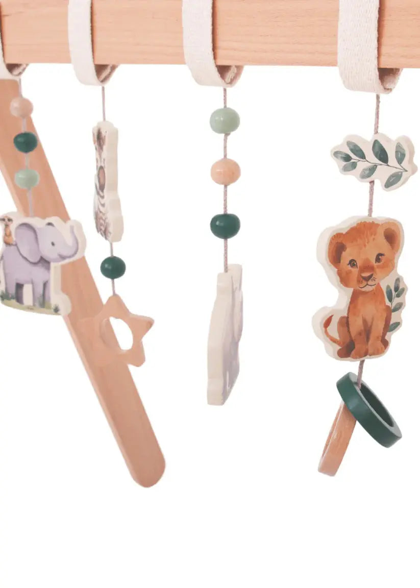 Wooden Baby Play Gym – Grow Baby Natural Activity Toy Grow Baby
