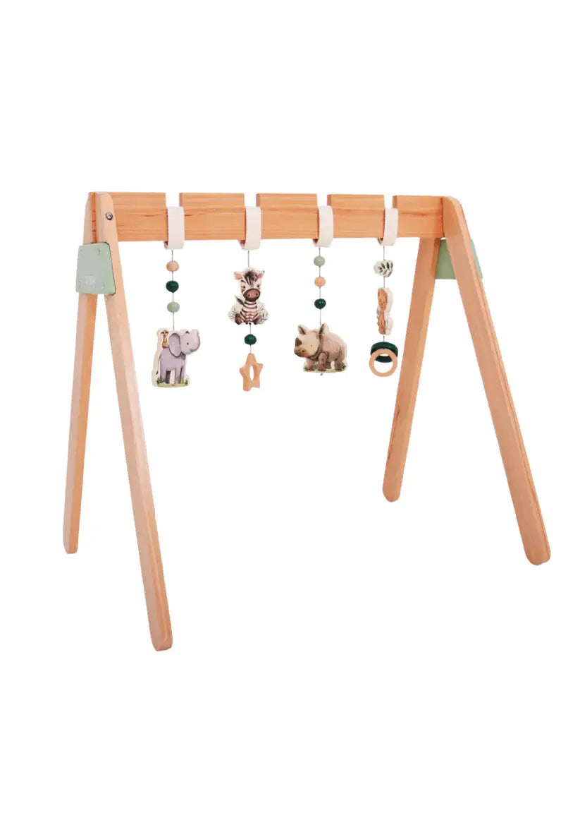 Wooden Baby Play Gym – Grow Baby Natural Activity Toy Grow Baby