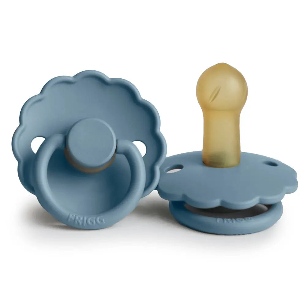 FRIGG Daisy - Round Latex Pacifier - Glacier Blue Frigg