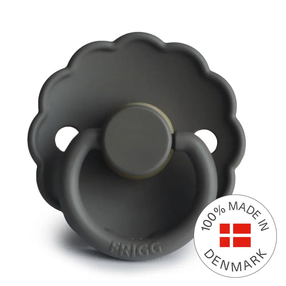 FRIGG Daisy - Round Latex Pacifier - Graphite Frigg