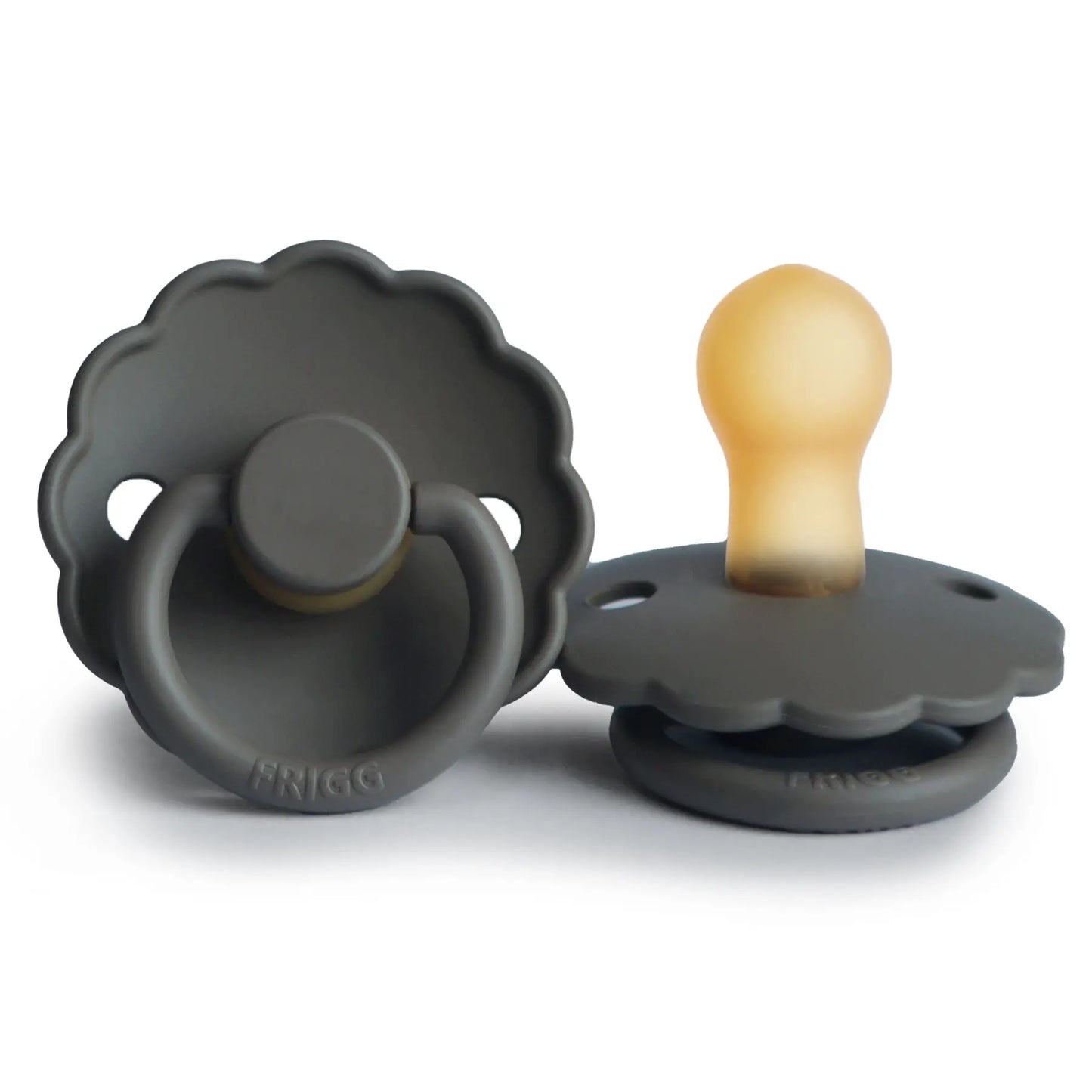 FRIGG Daisy - Round Latex Pacifier - Graphite Frigg