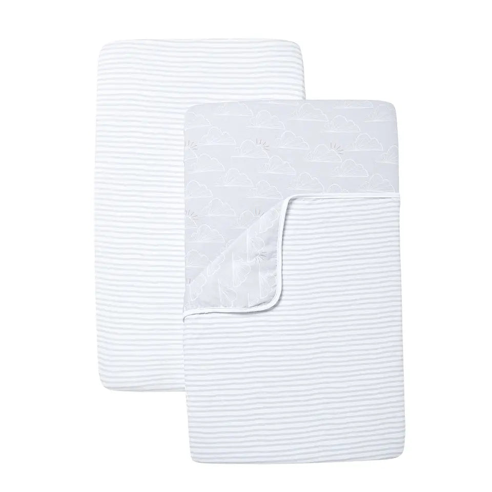 Shnuggle Air Crib Bedding Set | Handy 3 Pack - Made from 100% super soft cotton Shnuggle