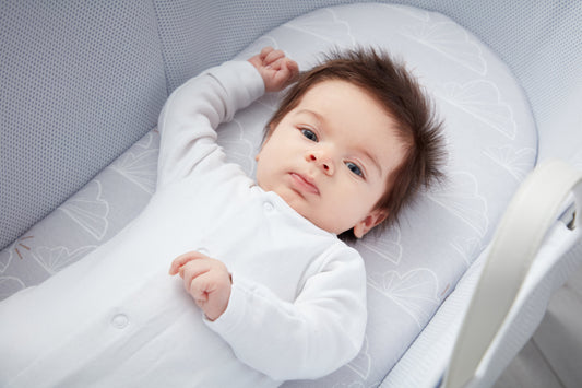 Shnuggle Moses Basket Sheets 2(P) - Grey