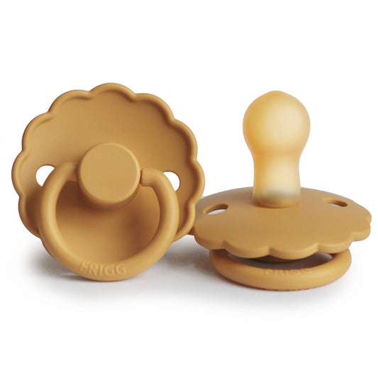 Frigg Daisy - Round Latex Pacifier - Honey Gold - Motherhood