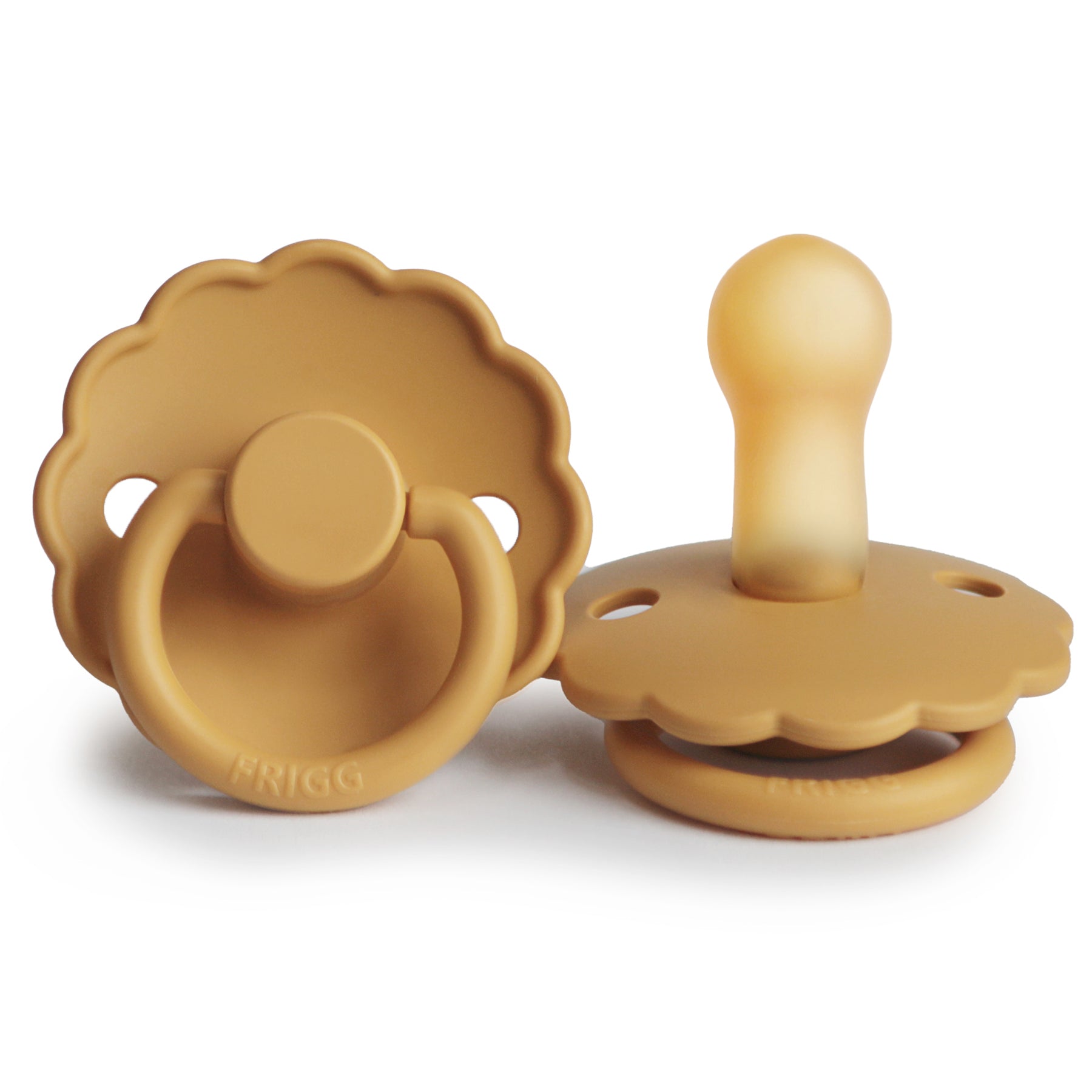 Frigg Daisy - Round Latex Pacifier - Honey Gold - Motherhood