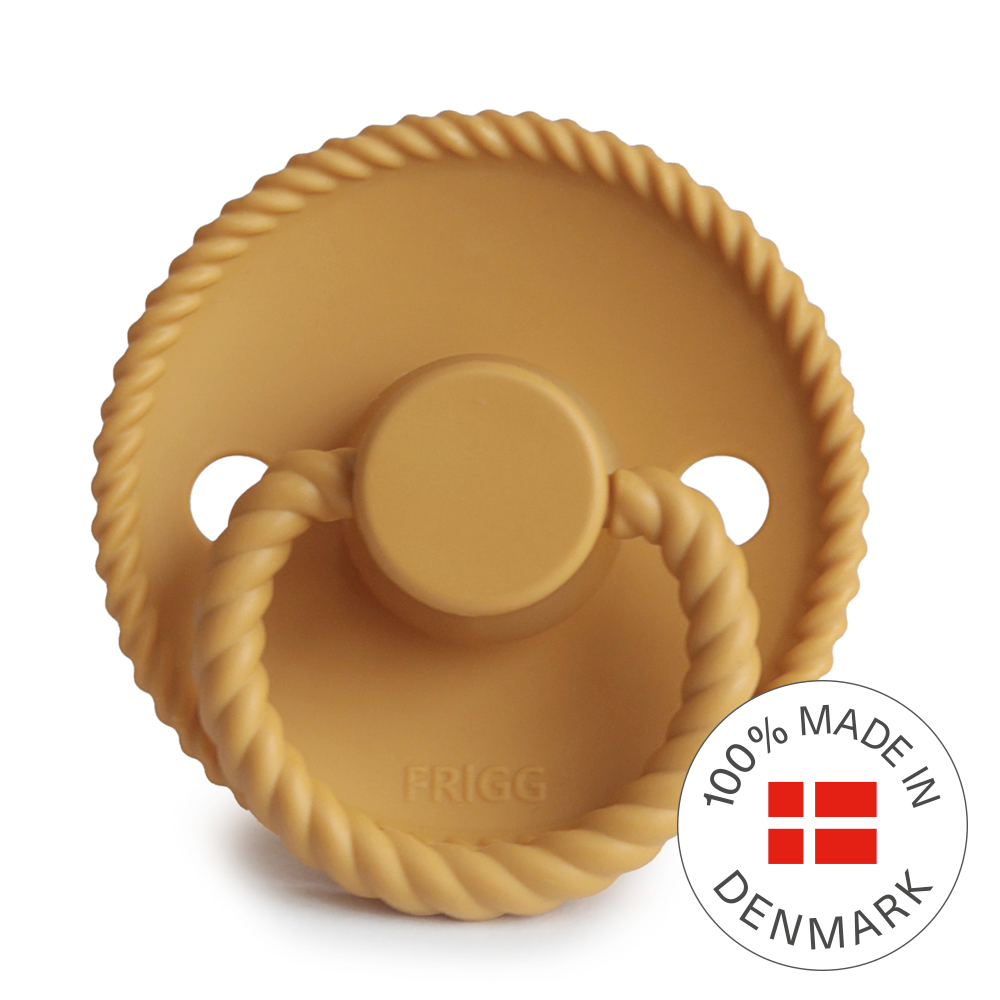 Frigg Rope - Round Latex Pacifier - Honey Gold - Motherhood