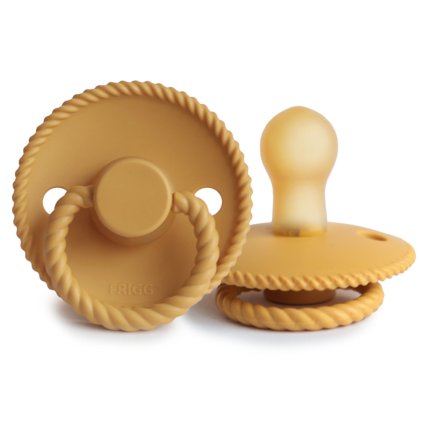 Frigg Rope - Round Latex Pacifier - Honey Gold - Motherhood