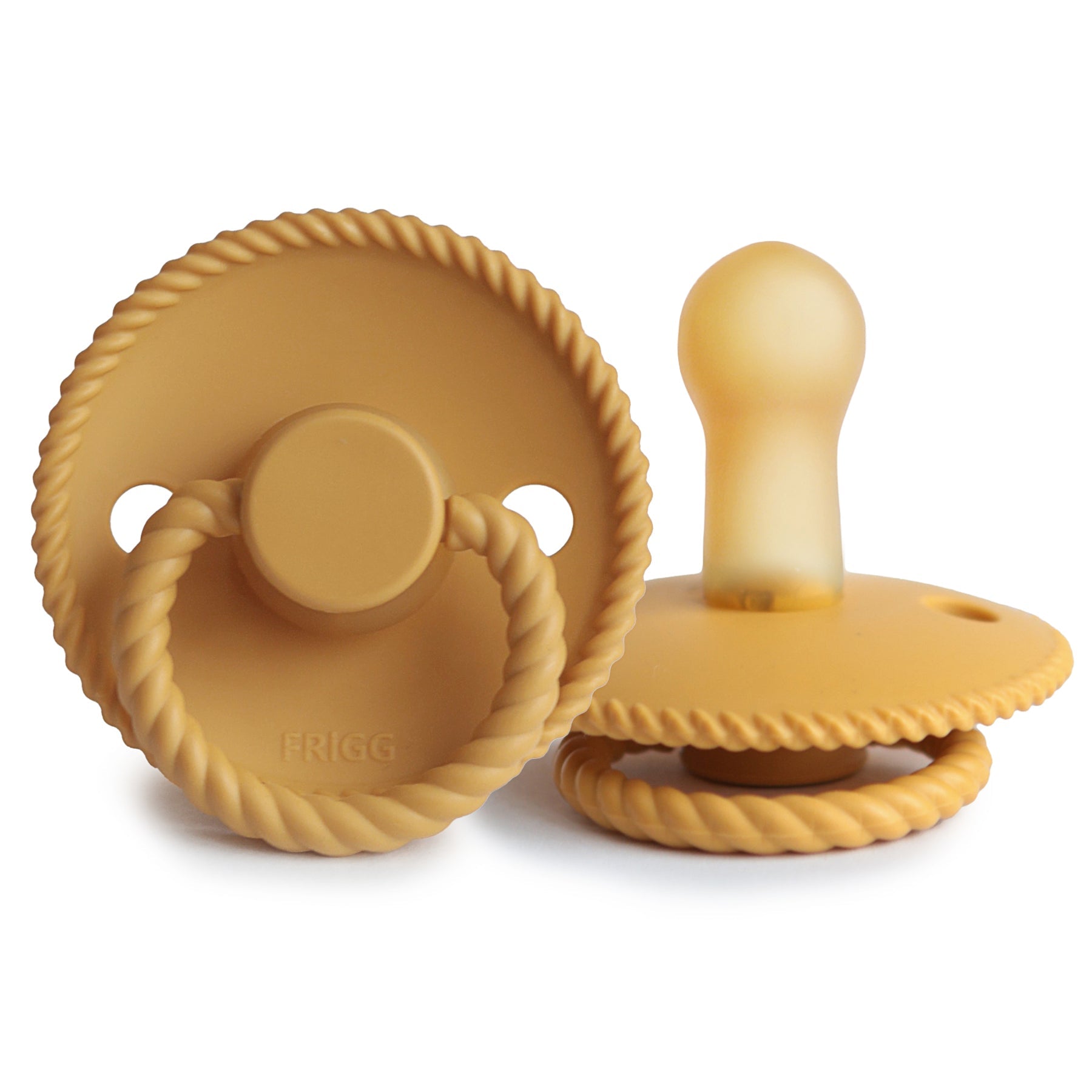 Frigg Rope - Round Latex Pacifier - Honey Gold - Motherhood