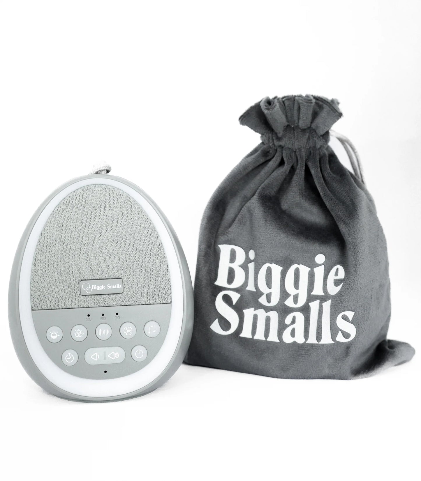 Biggie Smalls White Noise & Night Light | Premium Grey with Travel Pouch Included