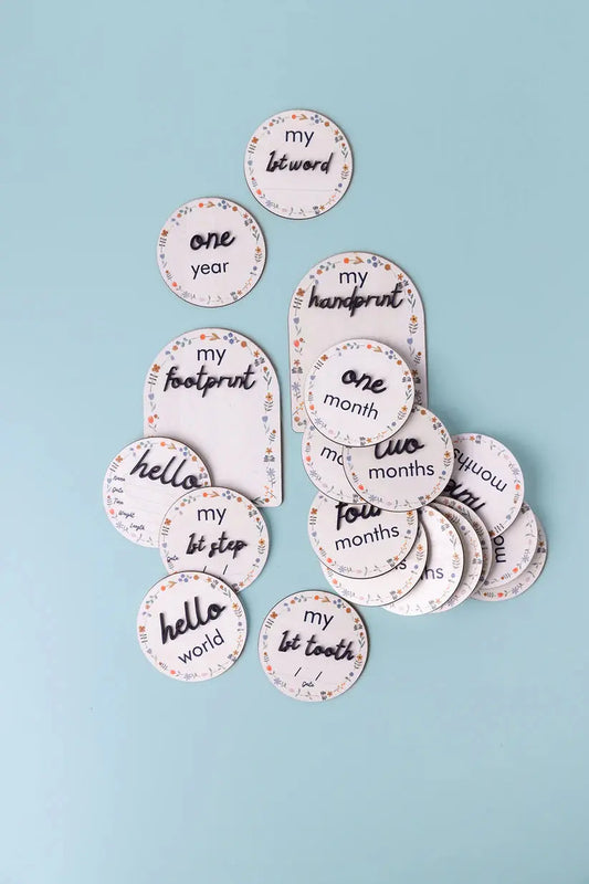 Grow Baby Milestone Disks ~ 19 piece set - Motherhood