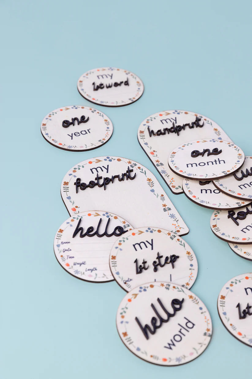 Grow Baby Milestone Disks ~ 19 piece set - Motherhood