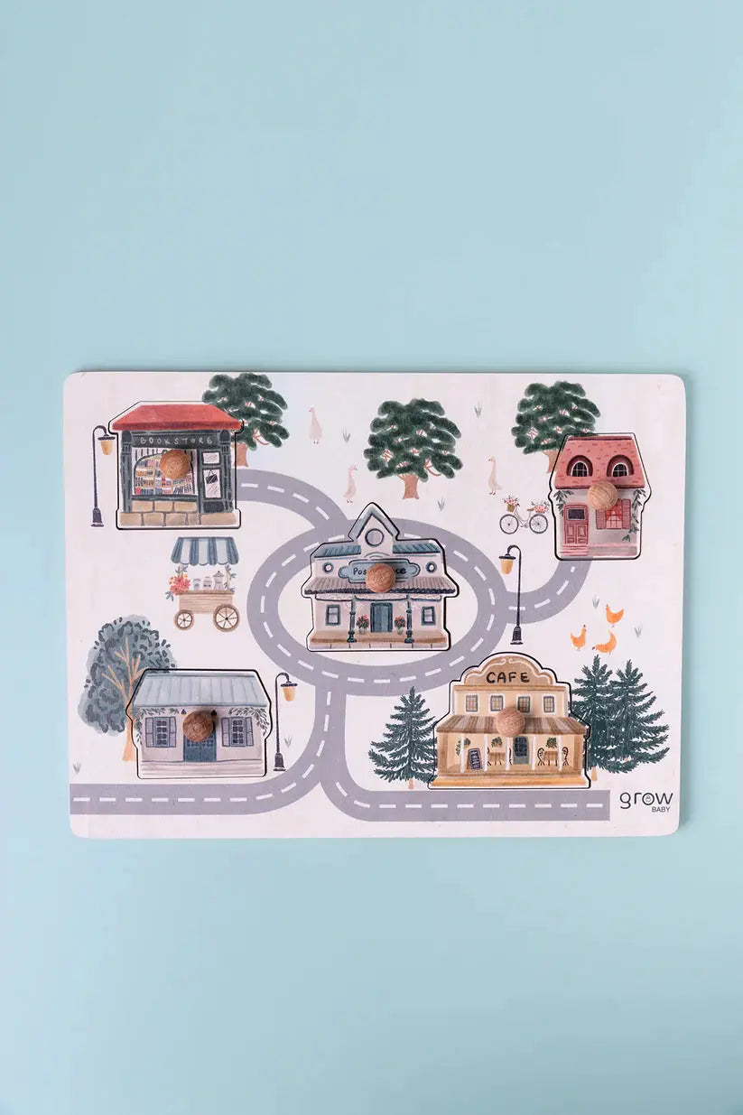 Grow Baby Peg Puzzle ~ Little Greyton - Motherhood