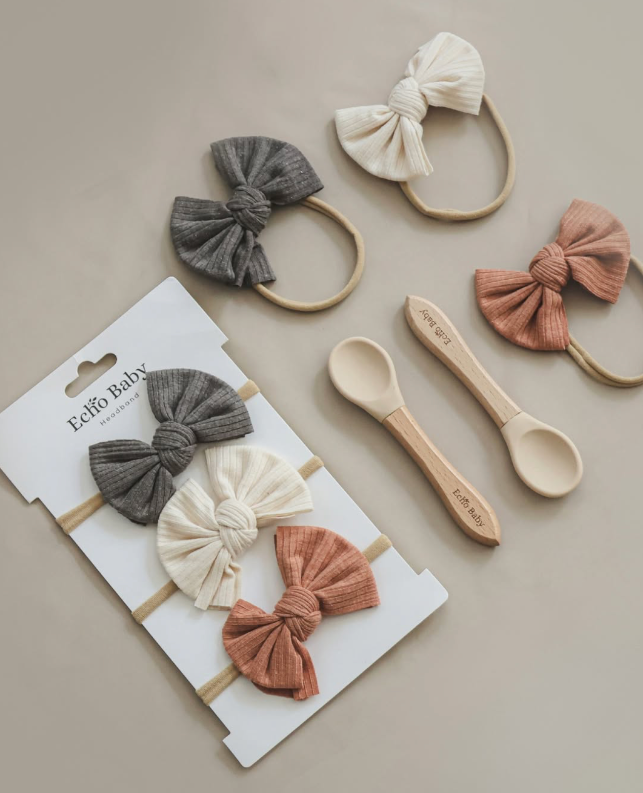 Echo Baby Bow Headbands Set of 3