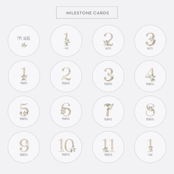 Echo Baby Milestone Cards