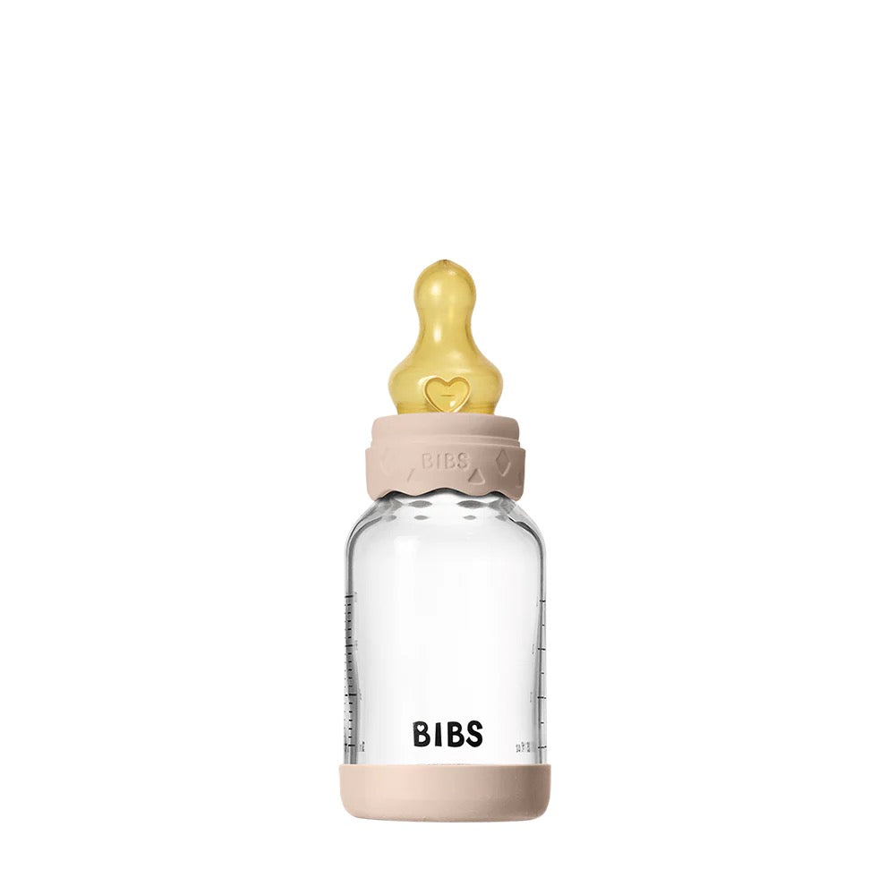 BIBS Boheme Glass Baby Bottle Latex 120ml