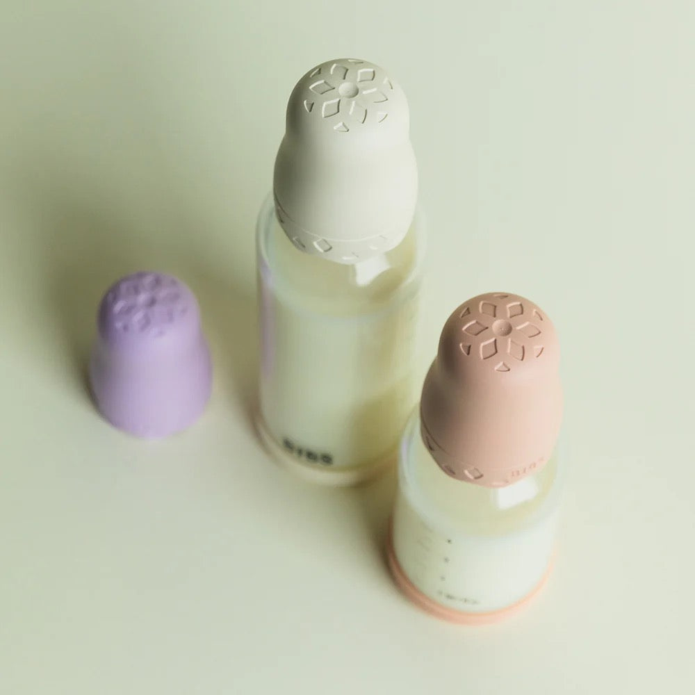 BIBS Boheme Glass Baby Bottle Latex 120ml