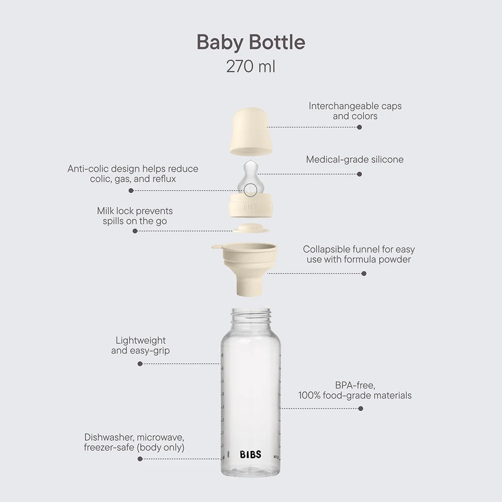 BIBS Baby Bottle Silicone 270ml