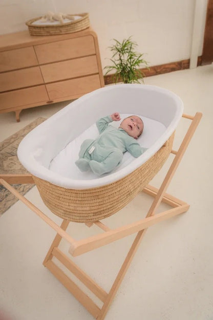 Love Local Moses basket Hard wood Stand