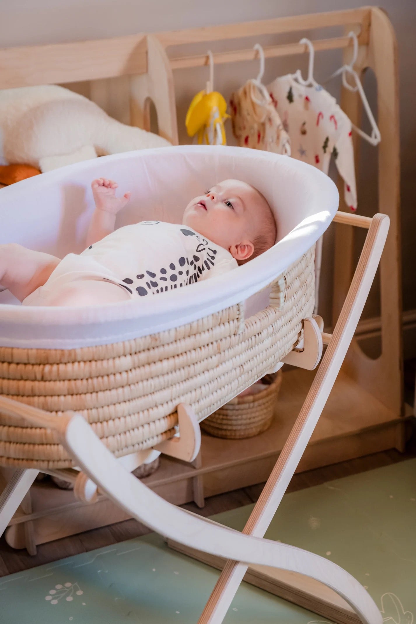 Love Local Baltic Birchwood Moses basket Stand