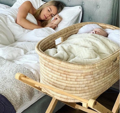Love Local Handwoven Moses Basket & Mattress Set