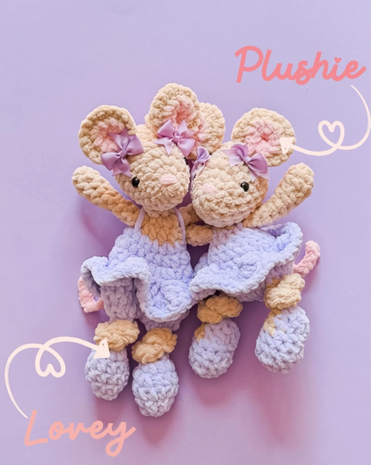 Mika Mouse Crochet Lovey