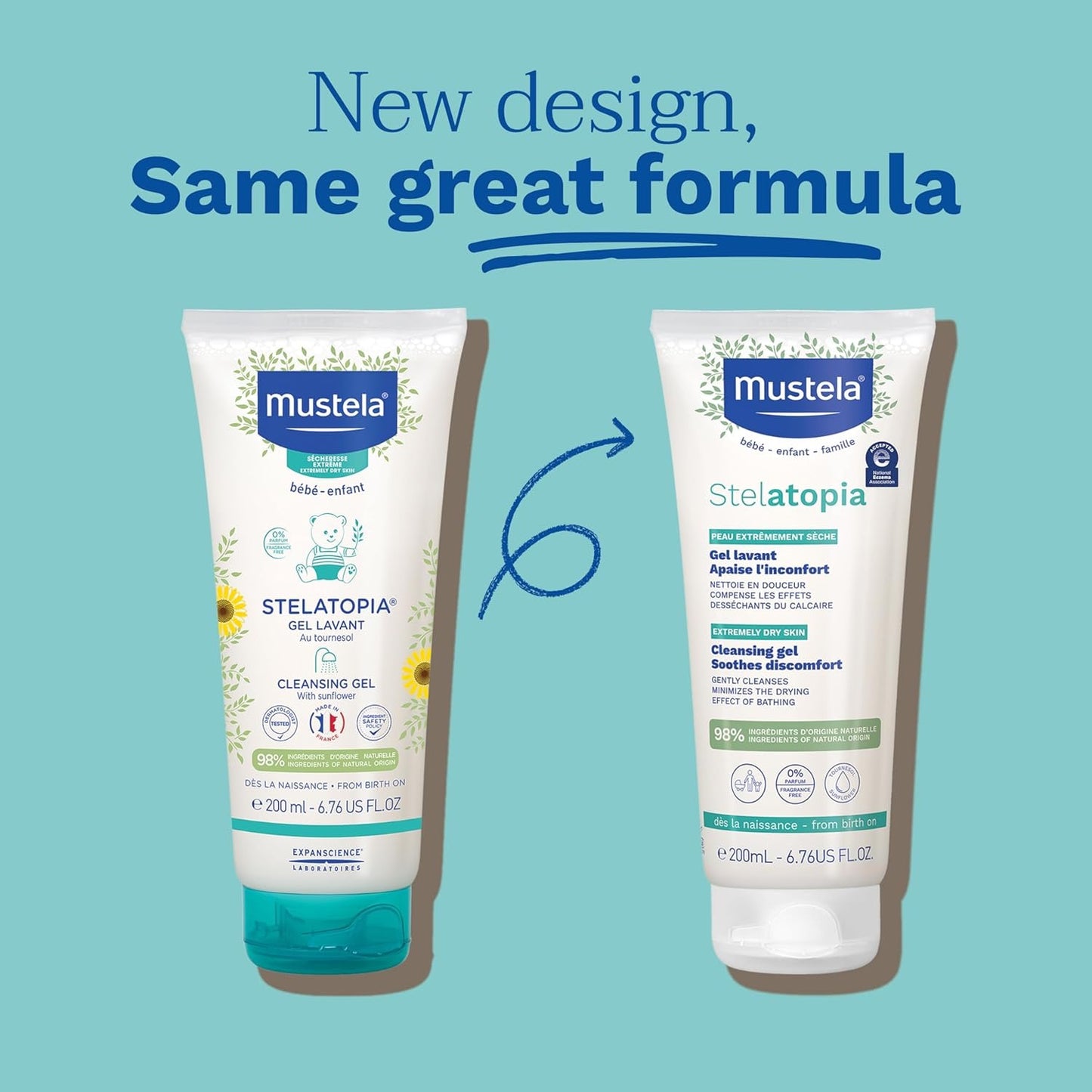 Mustela Stelatopia Cleansing Gel 200ml