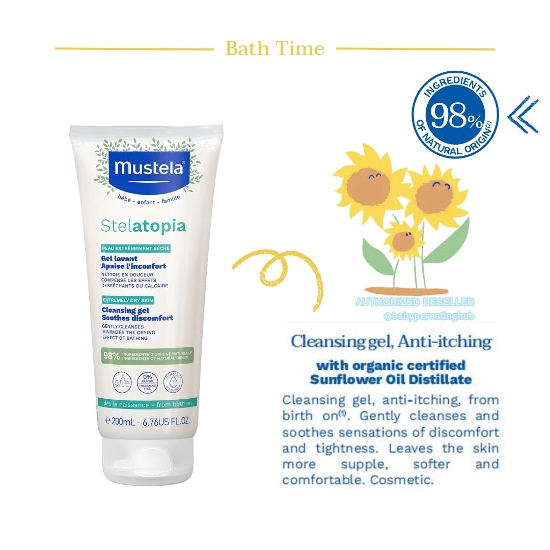 Mustela Stelatopia Cleansing Gel 200ml