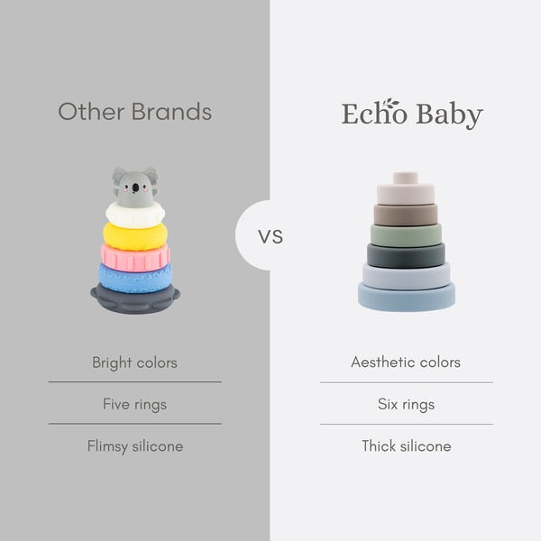 Echo Baby Silicone Stacking Rings