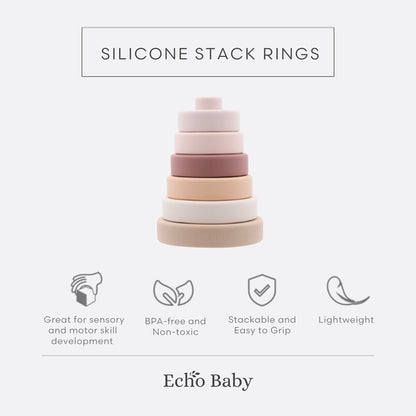 Echo Baby Silicone Stacking Rings