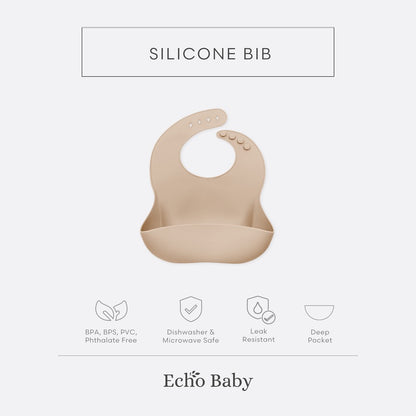 Echo Baby Silicone Baby Bib