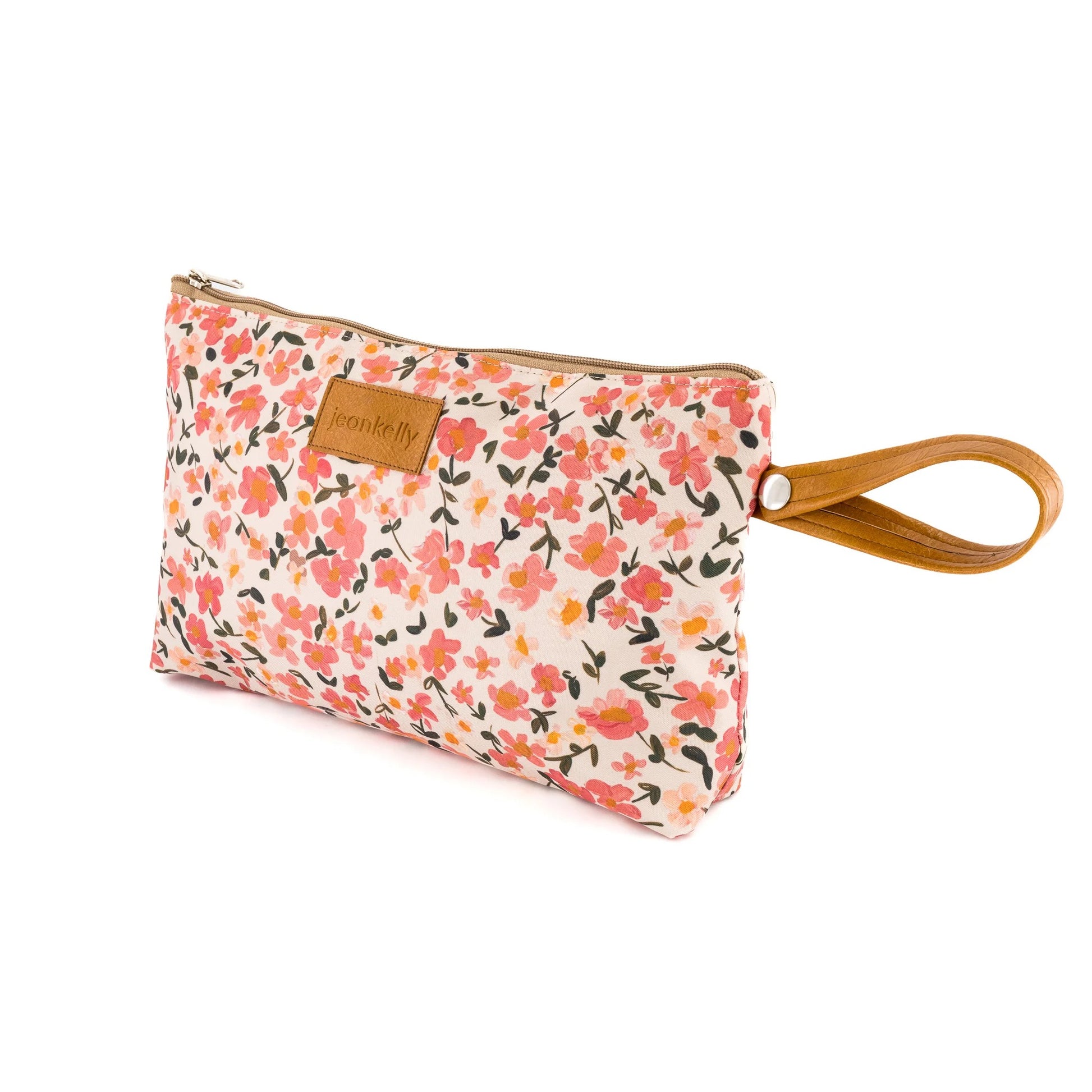 JeanKelly Baby Changing Pouch – Compact Changing Pouch With Tan Handle - Motherhood