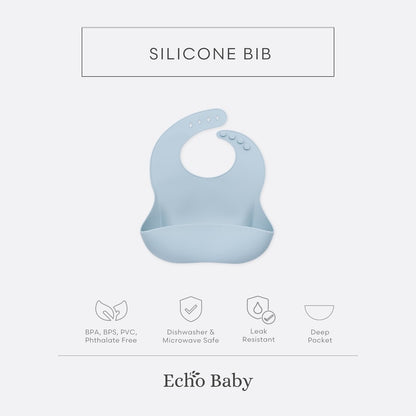 Echo Baby Silicone Baby Bib