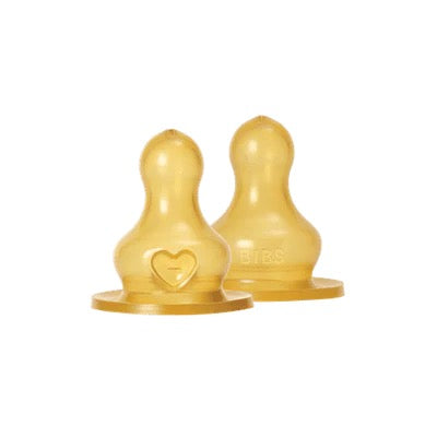 BIBS Baby Bottle Nipple Round Latex 2 pack - Motherhood