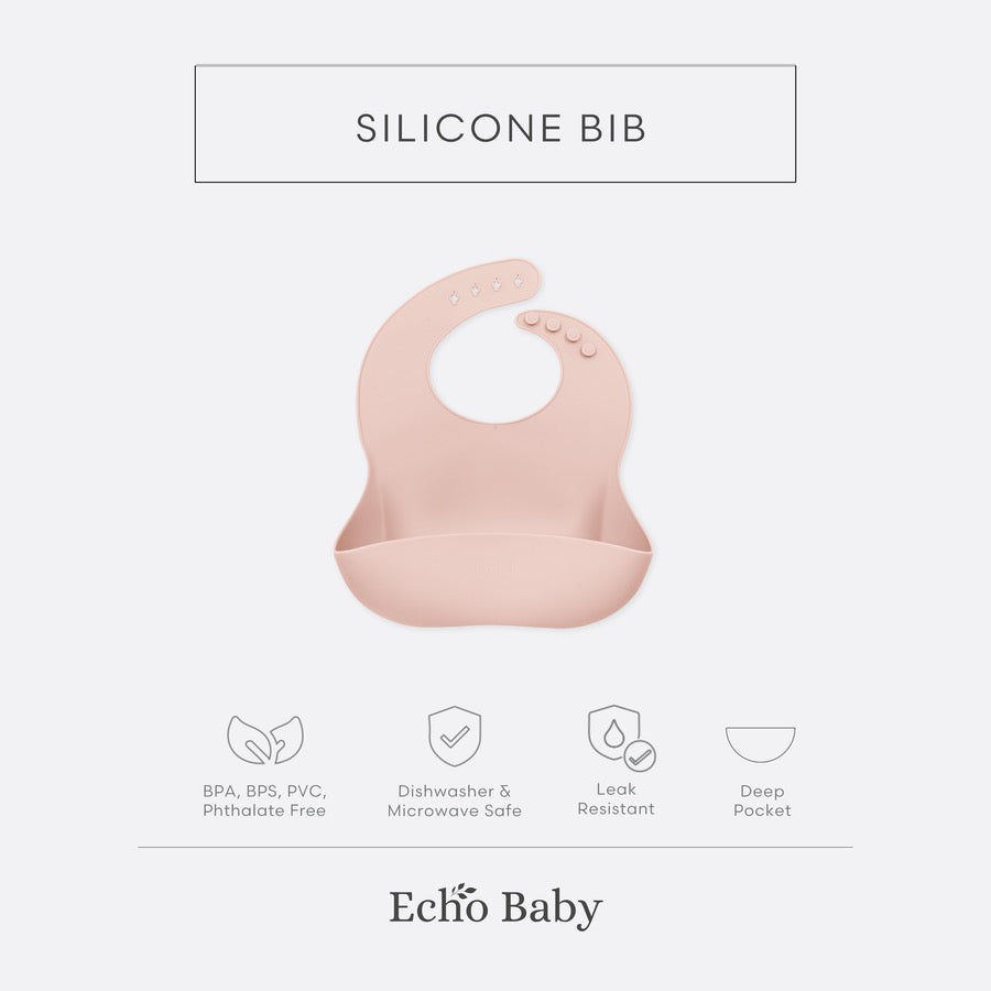 Echo Baby Silicone Baby Bib