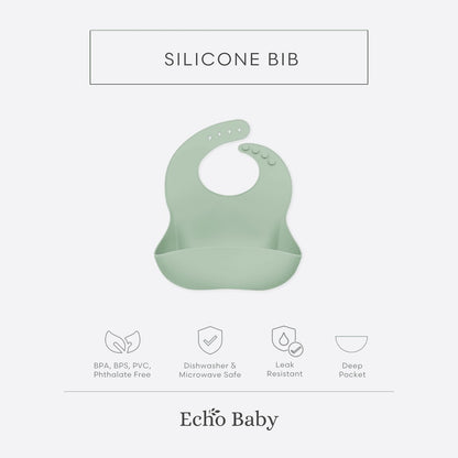 Echo Baby Silicone Baby Bib