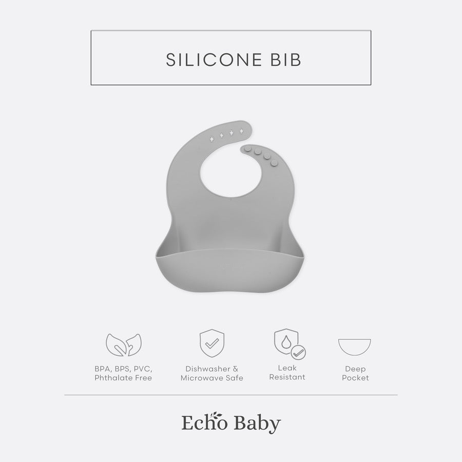 Echo Baby Silicone Baby Bib