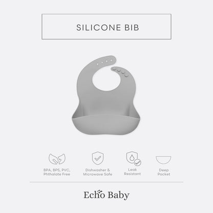 Echo Baby Silicone Baby Bib
