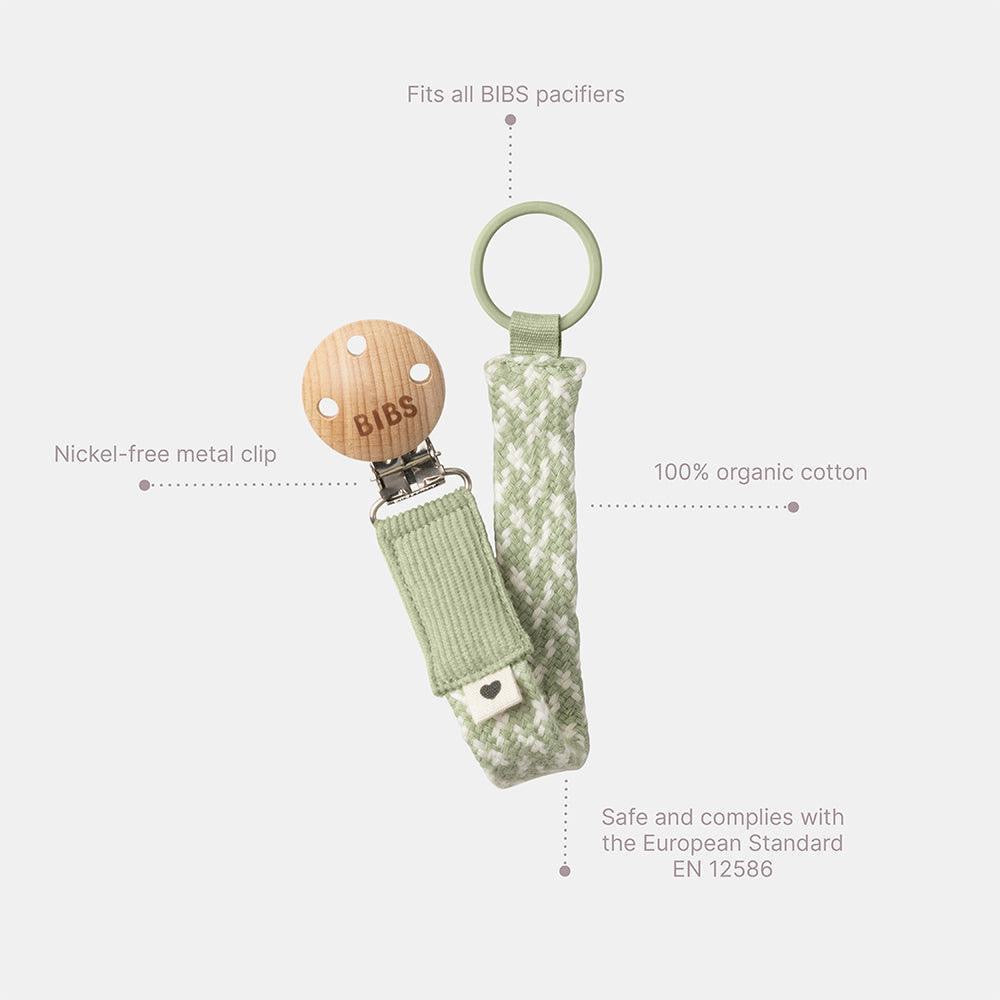 BIBS Pacifier Clip Braided - Motherhood