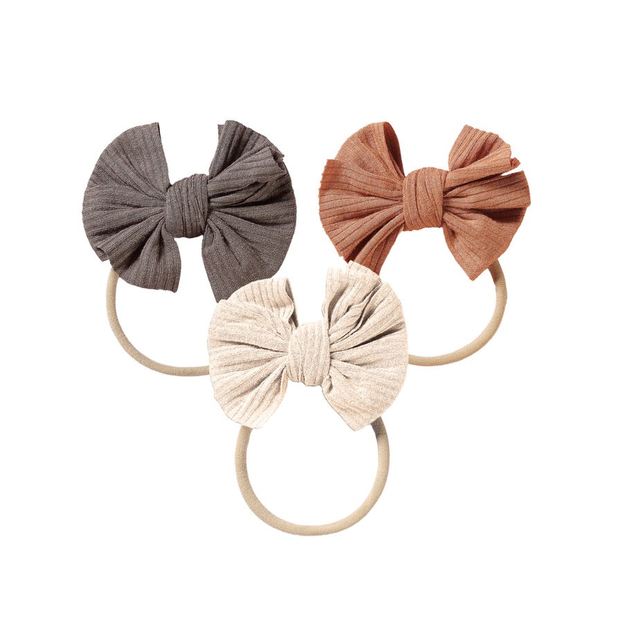 Echo Baby Bow Headbands Set of 3