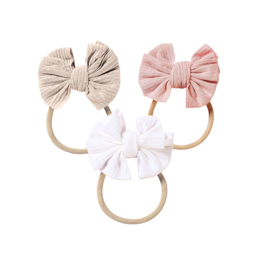 Echo Baby Bow Headbands Set of 3