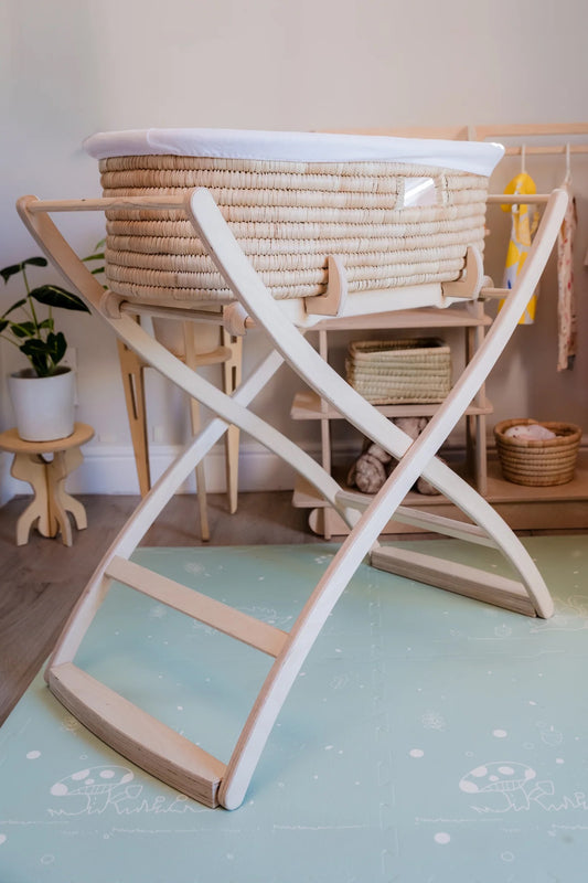 Love Local Baltic Birchwood Moses basket Stand