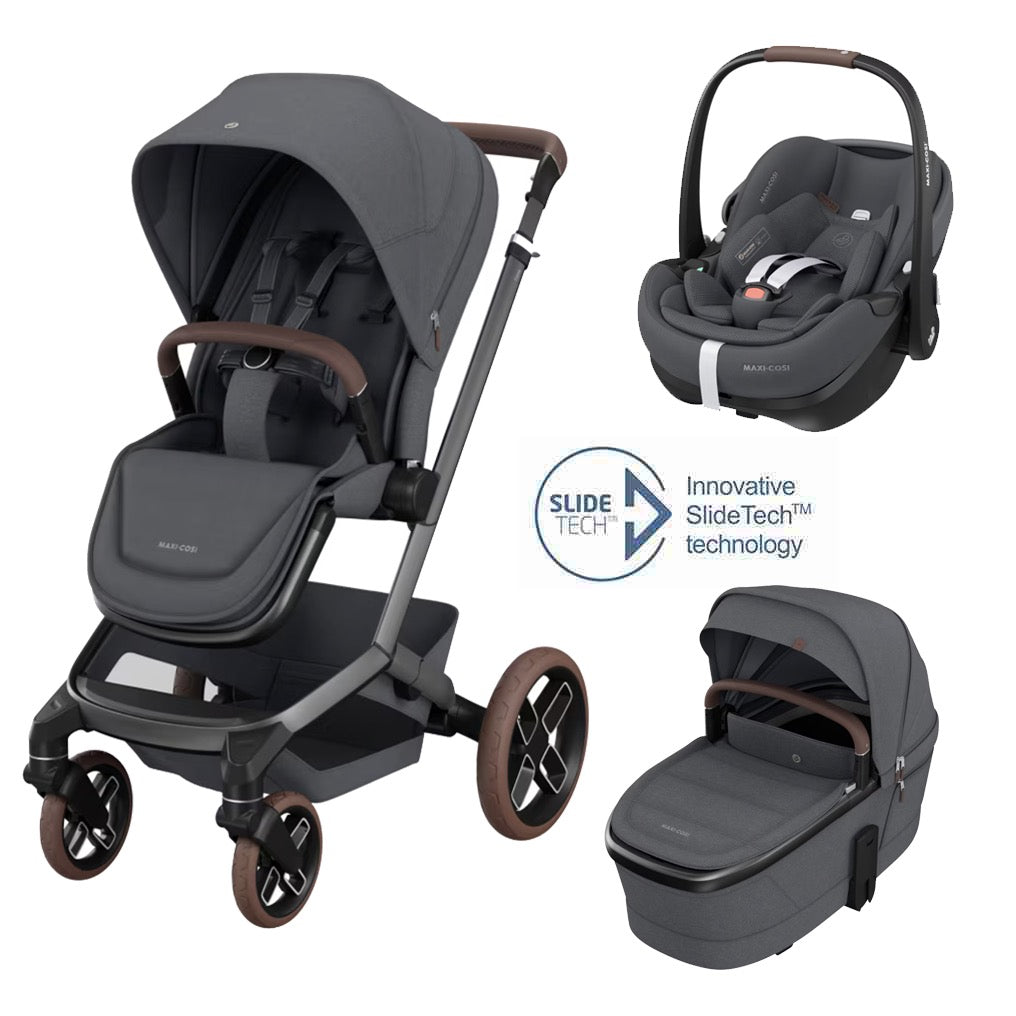 Maxi-Cosi Fame Travel System – Stroller, Pebble 360 Pro & Carrycot