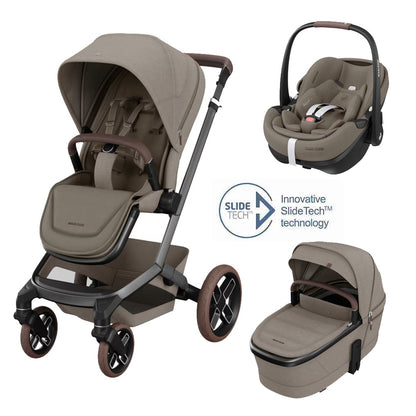 Maxi-Cosi Fame Travel System – Stroller, Pebble 360 Pro & Carrycot
