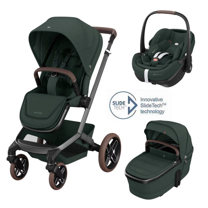 Maxi-Cosi Fame Travel System – Stroller, Pebble 360 Pro & Carrycot
