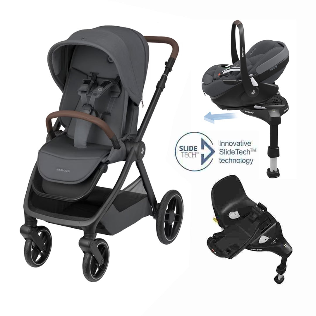 Maxi-Cosi Oxford Travel System – Stroller, Pebble 360 Pro & Slide Base