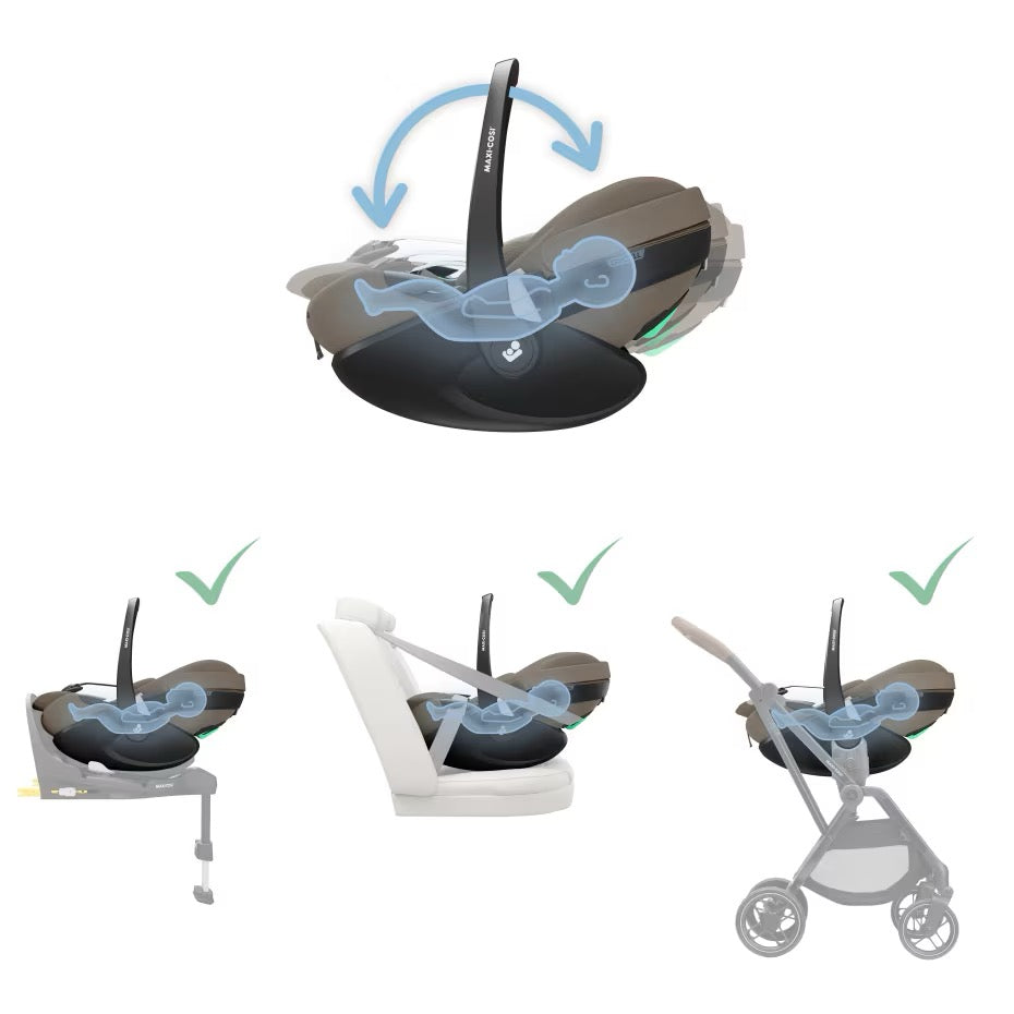 Maxi-Cosi Oxford Travel System – Stroller, Carrycot, Pebble 360 Pro & Base