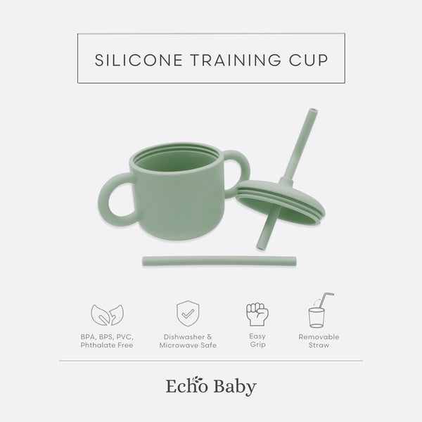Echo Baby Silicone Training Cup with Straw
