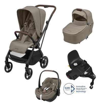 Maxi-Cosi Leona² Travel System – Stroller, Carrycot, Pebble 360 Pro & Base