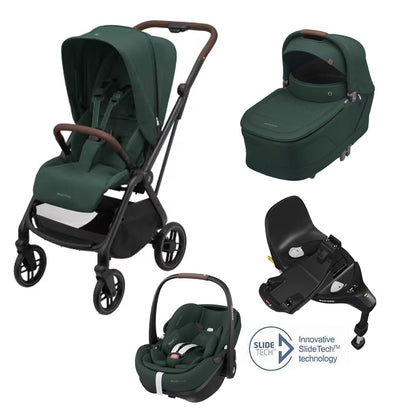 Maxi-Cosi Leona² Travel System – Stroller, Carrycot, Pebble 360 Pro & Base