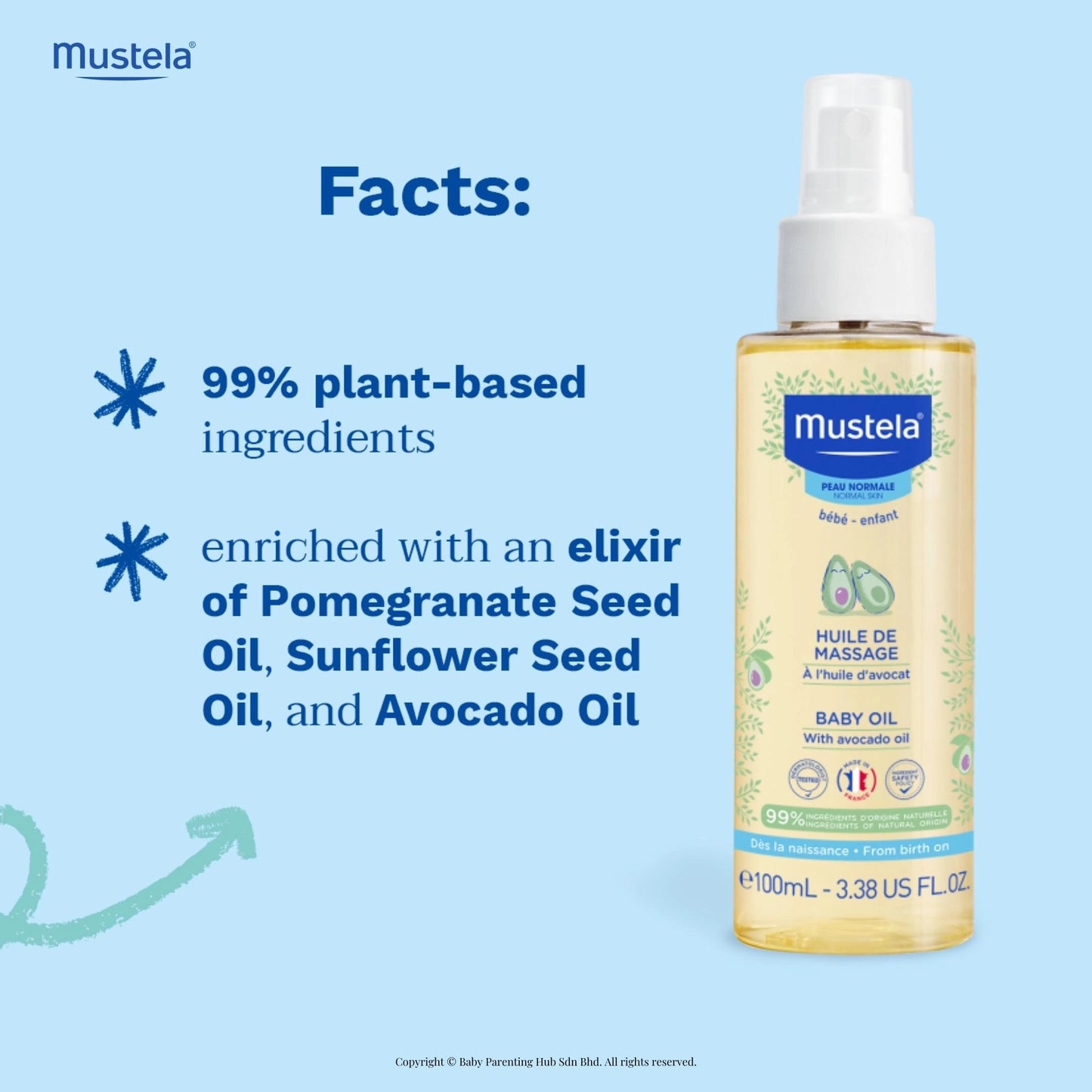 Mustela Baby Oil 100ml